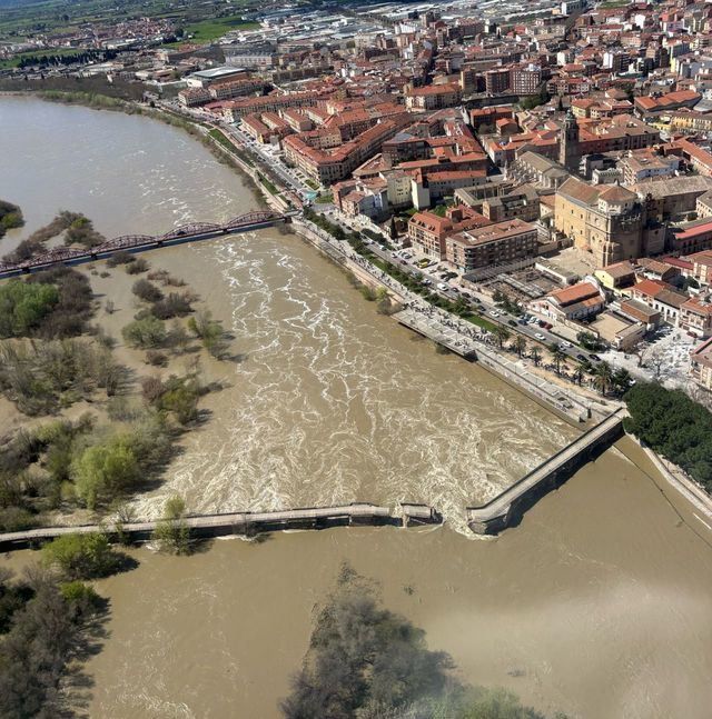 Vista aérea del derrumbe