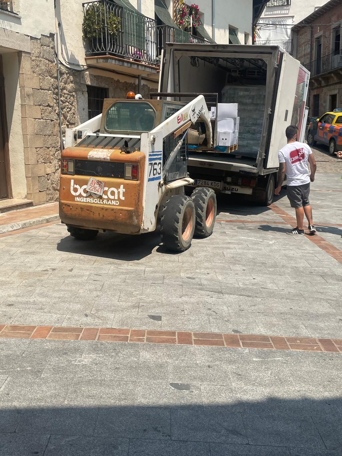 Un camión solidario con Dibe, Hielos La Confianza y la Farmacia de Navalcán