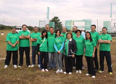 El equipo talaverano en familia. (Foto: LVDT)