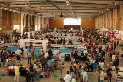 Una panorámica del despliegue del evento en el pabellón número 1 de las instalaciones en 2010. (Foto: J.F.)