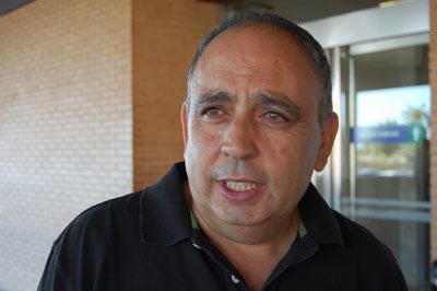 Miguel Méndez, portavoz de la Plataforma del Tajo. (Foto: J.F.)