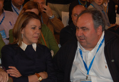 Cospedal ratificó a Tirado en la Secretaría General del Partido Popular. (Foto: Carlos Granda)