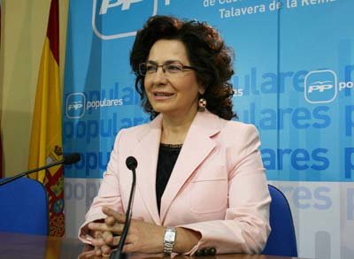 La portavoz regional del PP, Carmen Riolobos Regadera. (Foto: LA VOZ DEL TAJO.)