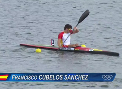 Cubelos en un momento de la prueba olímpica celebrada esta mañana. (Foto: LVDT)