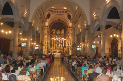 La Basílica volvió a abarrotarse un año más. (Foto: M.M.)