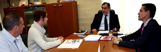 De izquierda a derecha Ramón Vidal, Alvar Vielsa, Tomás García-Cuenca y Javier Morales (Foto: LVDT)