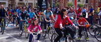 Mil personas en el XXII Día de la Bicicleta