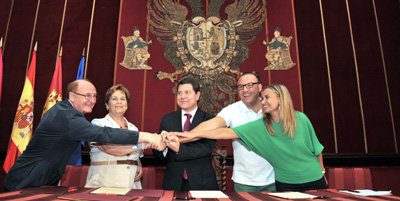 Firma de convenios para la realización de prácticas de personas con discapacidad intelectual