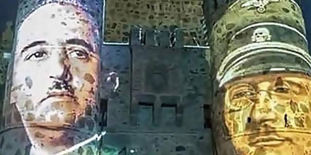 Polémicas imágenes de Franco y el fascismo en Guadamur