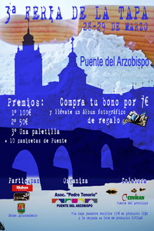Puente del Arzobispo celebra su tercera Feria de la Tapa los días 28 y 29 de marzo