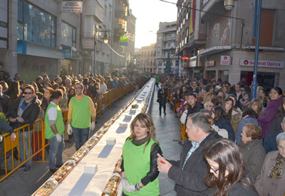 Más de cien metros de Roscón de Reyes para los ciudadanos de Talavera y comarca