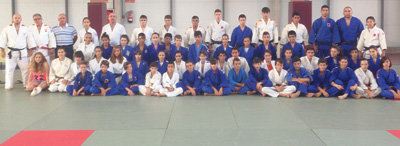 Clinic de judo con la presencia del maestro Macario García Jiménez