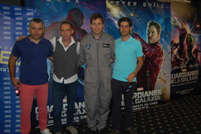 Lurueña merendó en VIPSmart y asistió al preestreno de 'Los guardianes de la galaxia' en Artesiete