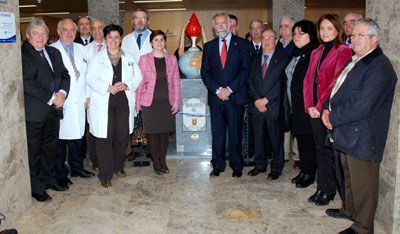 El Hospital General Nuestra Señora del Prado de Talavera de la Reina acoge un monumento al donante de sangre