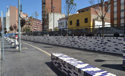 Imagen de los árboles en la recién rehabilitada Portiña del Salvador.