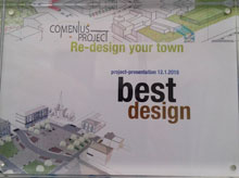 Los alumnos del IES Ribera del Tajo ganan el premio 'Redesign your town' con el resideño del edificio de Tresku