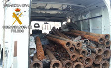 La Guardia Civil detiene a tres personas en Villafranca de los Caballeros por cuatro robos