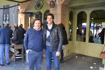 El rejoneador Sergio Galán para en Talavera para visitar a su amigo Óscar Bermúdez