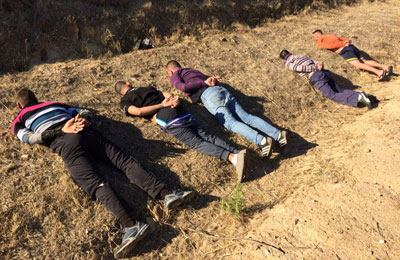 Momento de la detención a los autores del delito de Castillo de Bayuela y Montearagón.