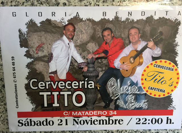 Gloria Bendita esta noche en Cervecería Tito