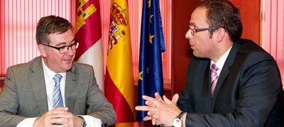 Marcial Marín se reúne con el responsable de Relaciones Externas de Mercadona, José Ruiz Martínez