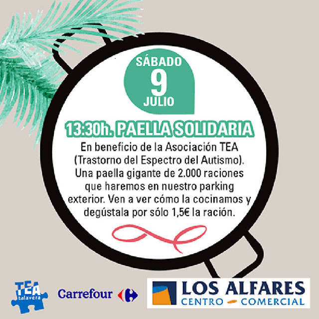 Este sábado en Los Alfares 'Paella Solidaria'