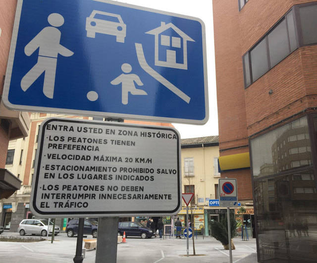 Nueva señalización en la calle Corredera