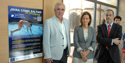 Paloma Leis presenta la campaña destinada a prevenir la lesión medular por una mala zambullida en zonas de baño