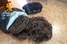 Dos detenidos por nueve delitos de robo de 2000 metros de cable de cobre