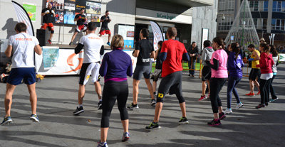 'Supera Río Tajo' se presenta en El Corte Inglés de Talavera con una exhibición de zumba y body combat