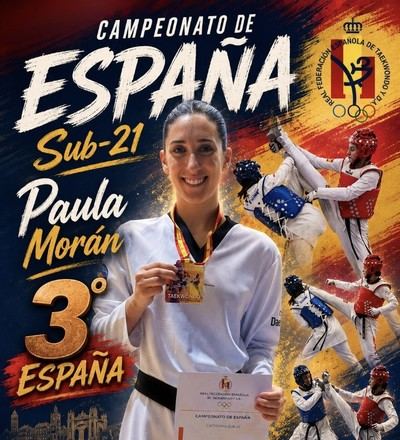Paula Morán conquista el bronce en el Campeonato de España Sub-21 de taekwondo