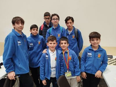 Eborajedrez-Aqualia logra el oro y la plata en el Provincial prebenjamín