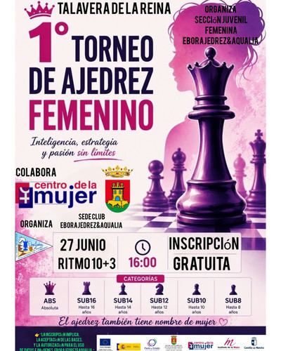 Talavera estrena su primer torneo femenino de ajedrez