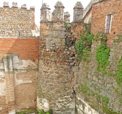 Nueva grieta y derrumbe parcial en la muralla de Talavera
