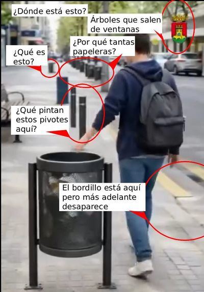 Encuentra las siete diferencias: El alcalde publica un vídeo generado con IA para mostrar una Talavera limpia