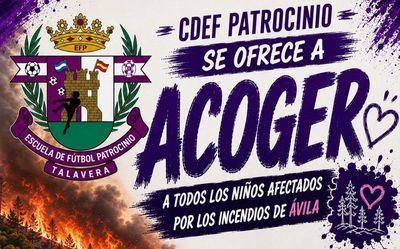 El CDEF Patrocinio abre las puertas de su Campus de Verano a los niños afectados por los incendios de Ávila