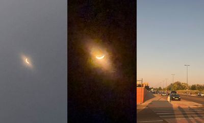 Así se vivió el eclipse en Talavera: el 99% del Sol quedó oculto