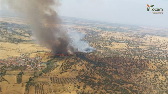 Incendio en Navalmoralejo (Toledo)