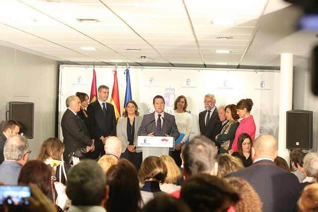 García-Page durante su intervención en la inauguración del CADIG 'Aurelio de León' en Talavera de la Reina