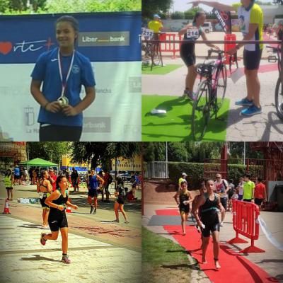 La talaverana Noa Gómez Salmerón, campeona de CLM de Triatlón Escolar