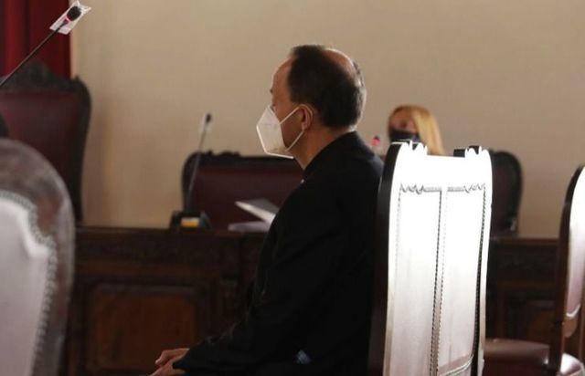 El sacerdote declara en la Audiencia Provincial de Toledo, este martes.ISABEL INFANTES | EUROPA PRESS
