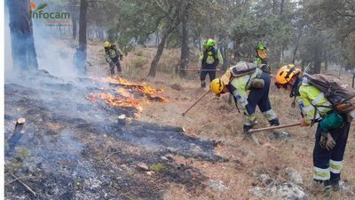 Controlado el fuego de Cañamares originado el pasado miércoles
