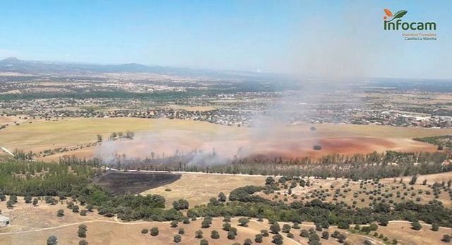 Incendio en Escalona / Foto @Plan_INFOCAM