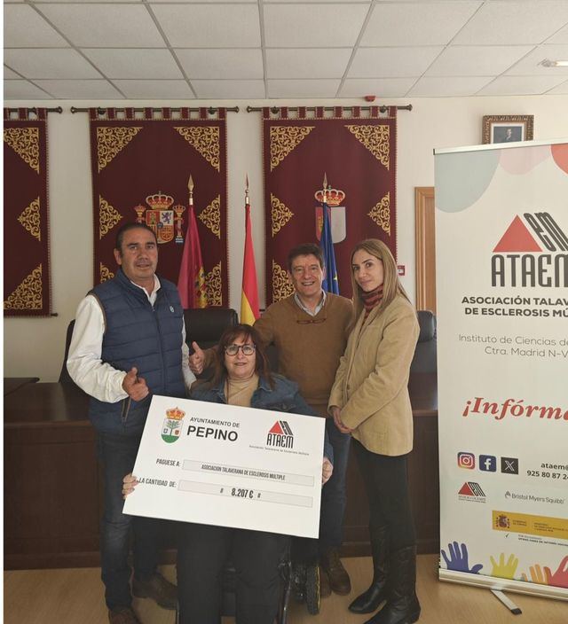 El Ayuntamiento de Pepino entrega más de 8.000 euros a la ATAEM