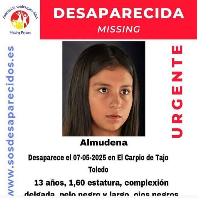 Buscan a Almudena, una menor desaparecida en El Carpio de Tajo (Toledo)