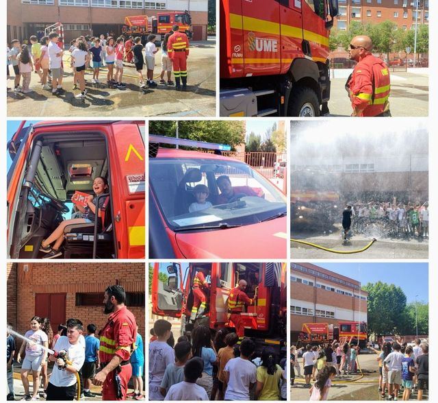La UME en el CEIP Antonio Macahdo de Talavera