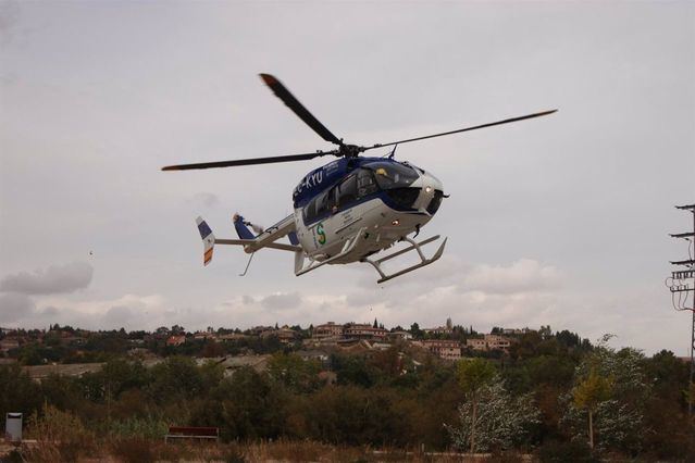 Helicóptero del Sescam. - EUROPA PRESS - Archivo