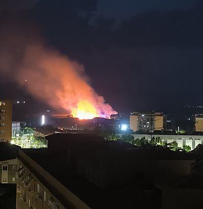 Impresionantes imágenes del incendio en Talavera