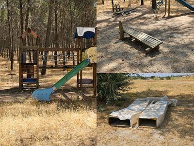 Indignación en Talavera e internet: Las fotos del abandono del Parque de ‘Los Pinos’