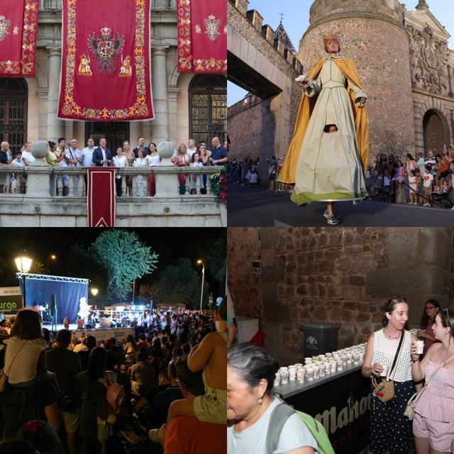 Toledo inicia sus Fiestas con el tradicional desfile de Gigantes y Cabezudos